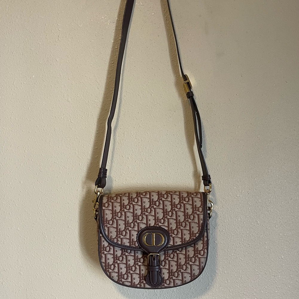 Dior Brown Crossbody Bag with Signature Monogram